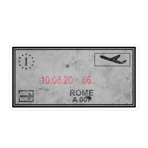 Adesivos de carimbo de passaporte Roma Itália