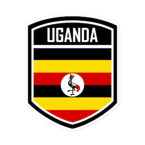 Uganda Flag Emblem Stickers