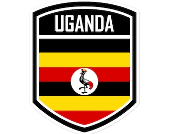 Oeganda vlag embleemstickers