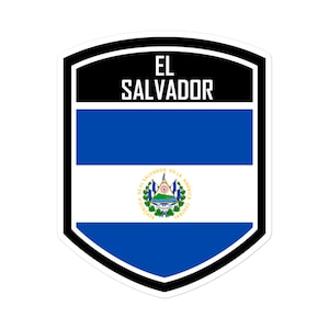 Naklejki z emblematem flagi Salwadoru - Noś swoją salwadorską dumę