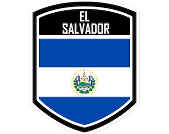 El Salvador Flagge Emblem Aufkleber - Tragen Sie Ihren salvadorianischen Stolz