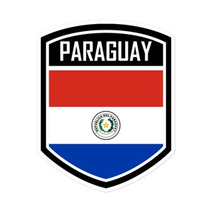 Paraguay Flag Emblem Stickers