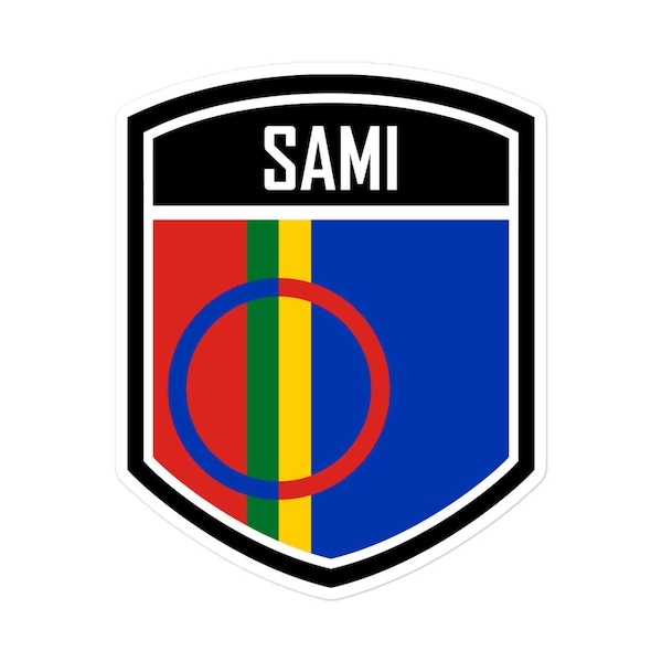 Show Your Support for the Sami People with Sami Flag Emblem Stickers: Perfect for Personalizing Your Items