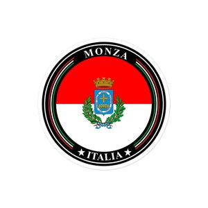 Adesivi bandiera Italia Monza