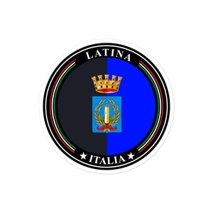 Adesivos de bandeira de Latina, Lácio Itália