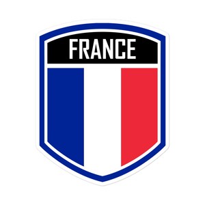 Frankrijk vlag embleem vinylstickers verkrijgbaar in 3 maten