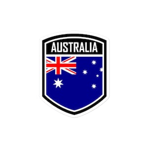 Show Your Australian Pride with Durable Australia Flag Emblem Stickers