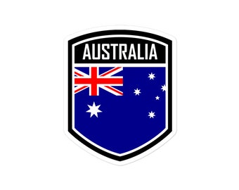 24 Adesivi Bandiera Australiana – 50x30 Mm, Autoadesivi In Carta, Perfetti Per Bomboniere, Valigie, Decorazioni A Tema Australia