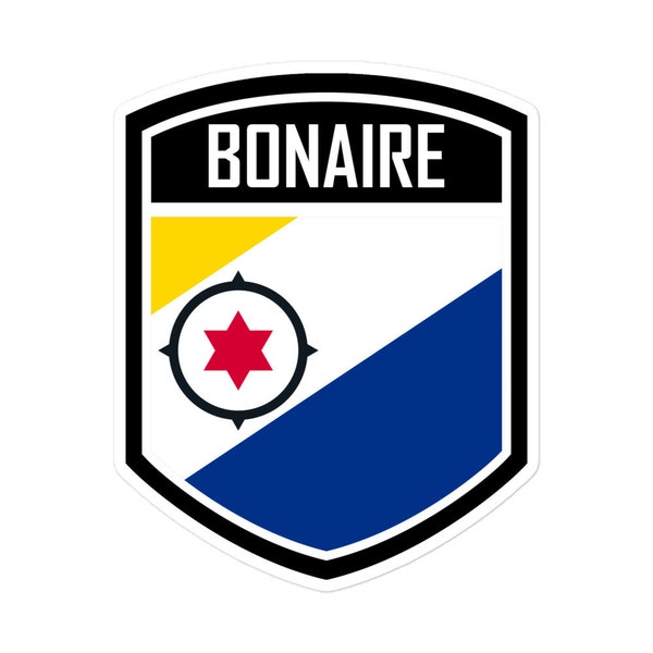 Bonaire Flag Emblem Stickers