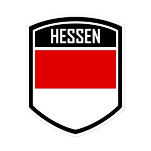 Hessen Germany Flag Emblem Stickers