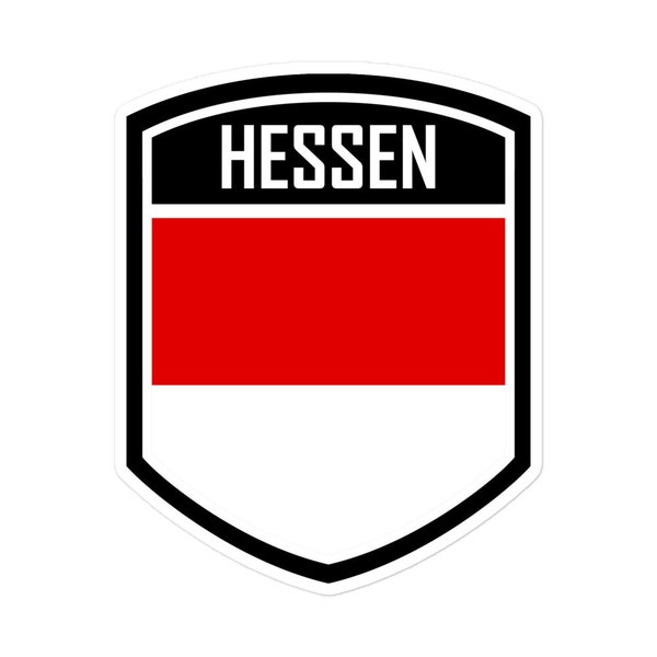 Hessen Germany Flag Emblem Stickers