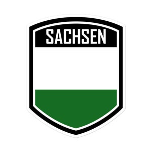 Sachsen Flag Emblem Stickers