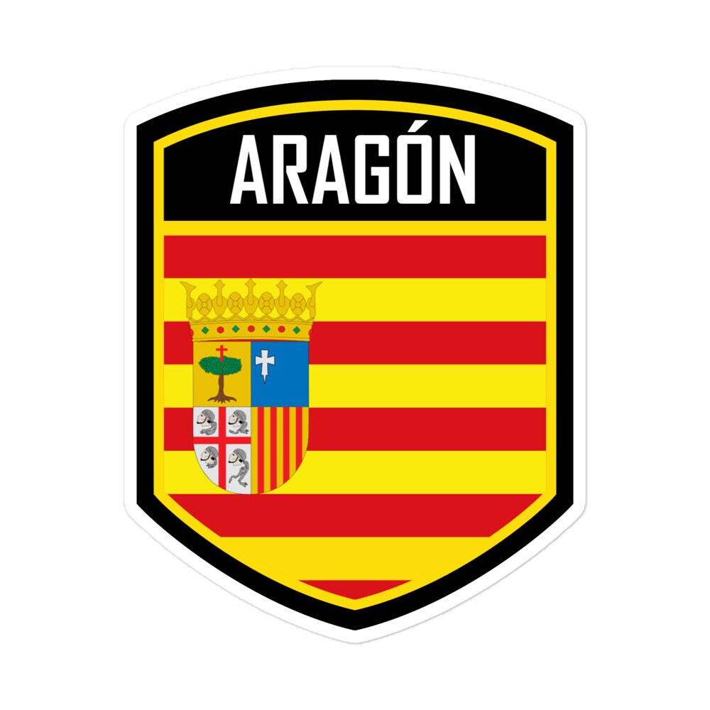 Imán bandera Aragón. Modelo 183 - La Tienda de España