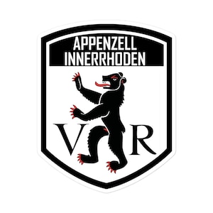 Canton of Appenzell Innerrhoden Switzerland Flag Emblem Stickers