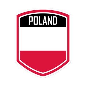 Poland Flag Emblem Stickers