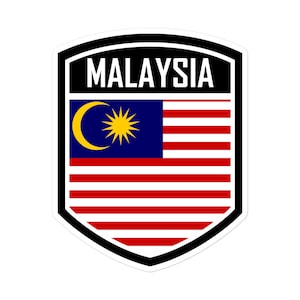 Malaysia Flag Emblem Stickers