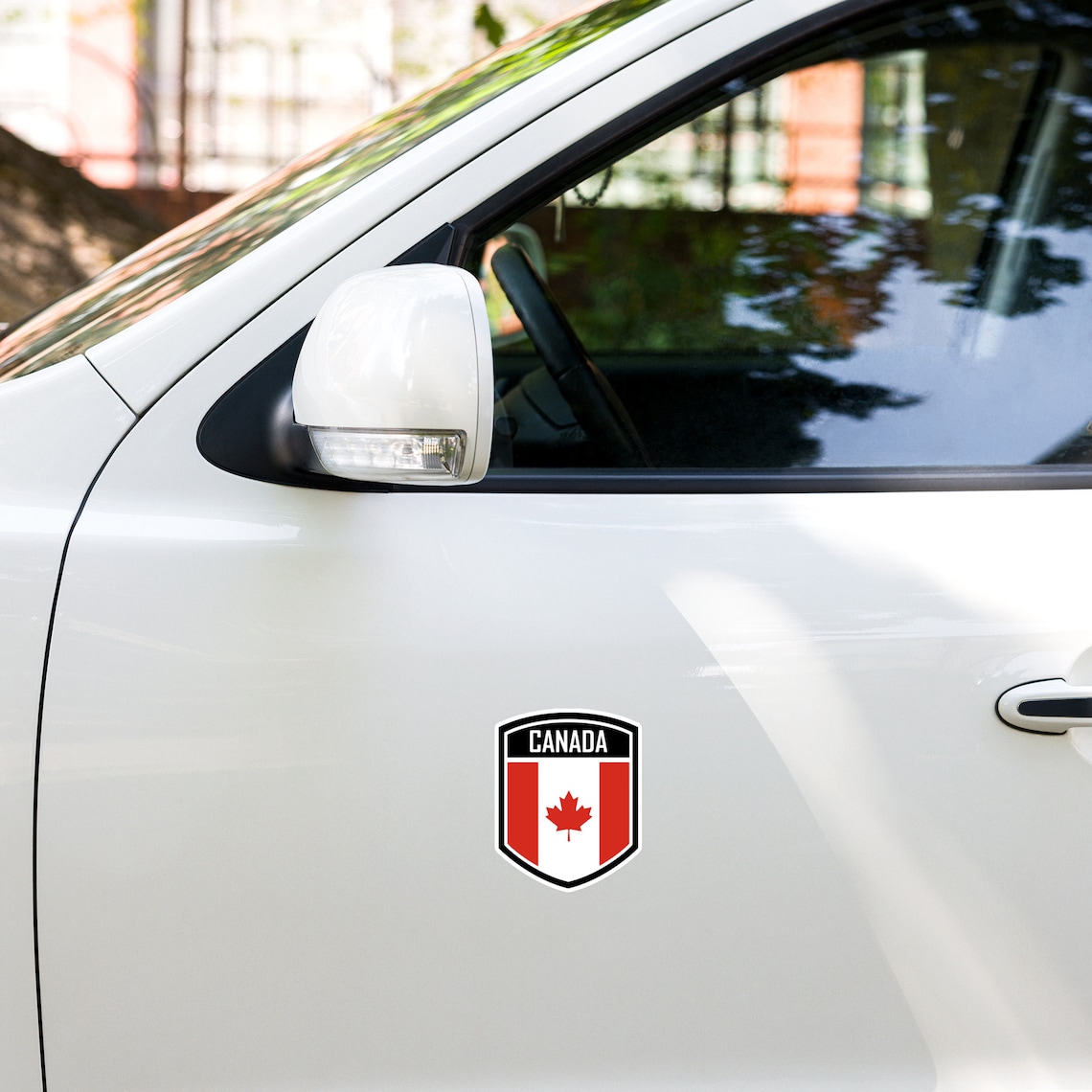Premium Canada Flag Emblem Stickers - High-quality Vinyl, Durable ...