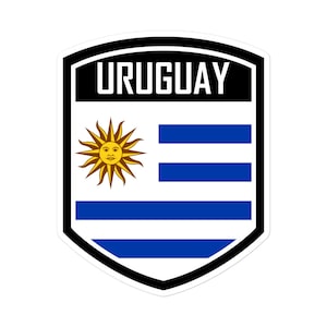 Uruguay Flag Emblem Stickers | High-Quality Vinyl Decals