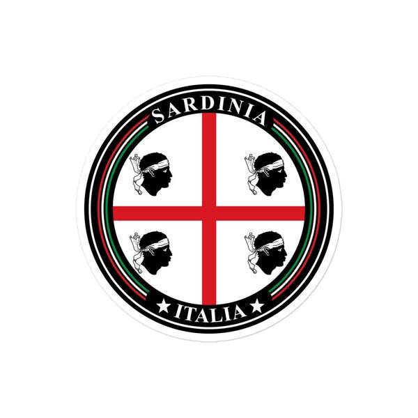 Show Your Sardinian Pride with High-Quality Flag Stickers | Italy