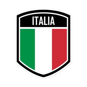 Vinylsticker met vlag van Italië - Laat uw liefde zien met een duurzaam, hoogwaardig embleem voor auto's en meer