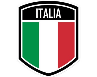 Italy Flag Vinyl Sticker - Showcase Your Love with Durable, High-Quality Emblem for Cars and More
