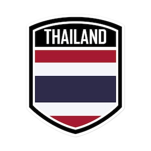 Thailand Flag Emblem Stickers | High Quality Vinyl Decals