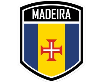 Madeira Portugal Flag Emblem Stickers - Show Your Love for Madeira!