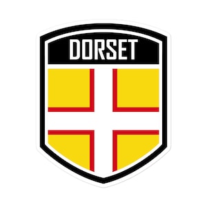 Dorset County England Flag Emblem Stickers
