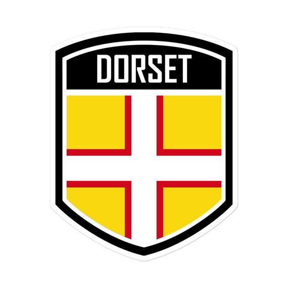6 Stück Dorset County Flagge Aufkleber - 4 X 2,7 Cm, Vinyl, Wetterfest Für Auto, Helm & Mehr
