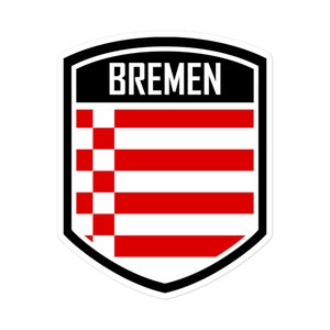 Bremen Germany Flag Emblem Stickers