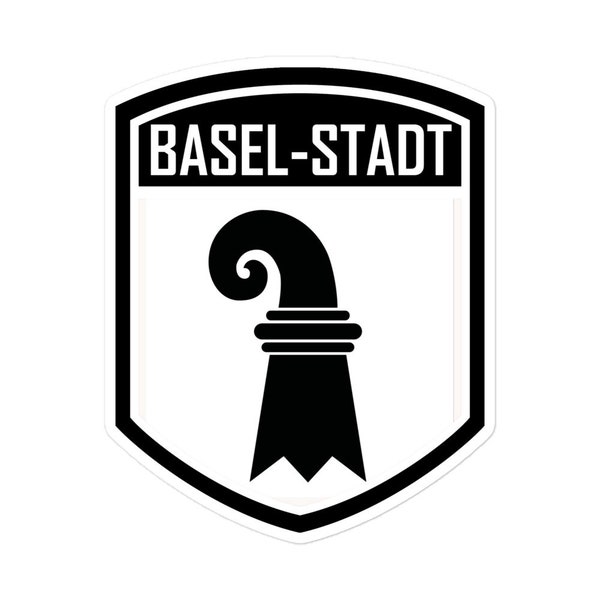 Canton of Basel-stadt Switzerland Flag Emblem Vinyl Stickers