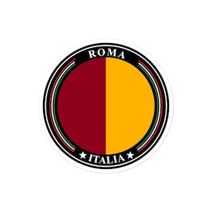 Adesivi con bandiera Roma Italia