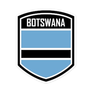Botswana Flag Emblem Sticker