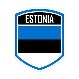 Estonia Flag Emblem Stickers - Share Your Estonian Heritage with Elegance