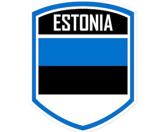Estse vlagembleemstickers - Deel uw Estse erfgoed met elegantie