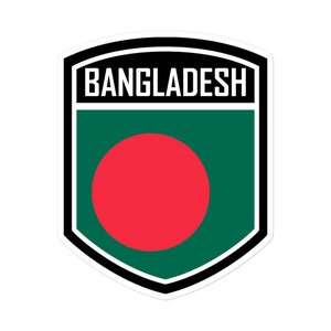 Bangladesh Flag Emblem Stickers