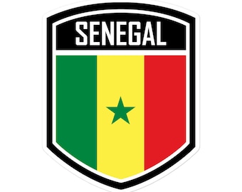High-Quality Senegal Flag Stickers - Durable Vinyl, Fast Application