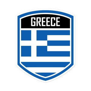 Stickers emblème du drapeau de la Grèce - Ajoutez un peu d'esprit grec à votre monde !