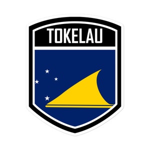 Tokelau Flag Emblem Stickers - Durable Vinyl, Fast Application
