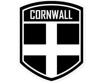 Cornwall County England Flag Emblem Stickers