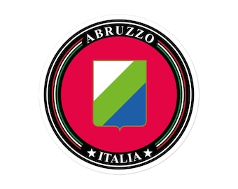 Abruzzo Italy Flag Stickers - Express Your Abruzzese Pride