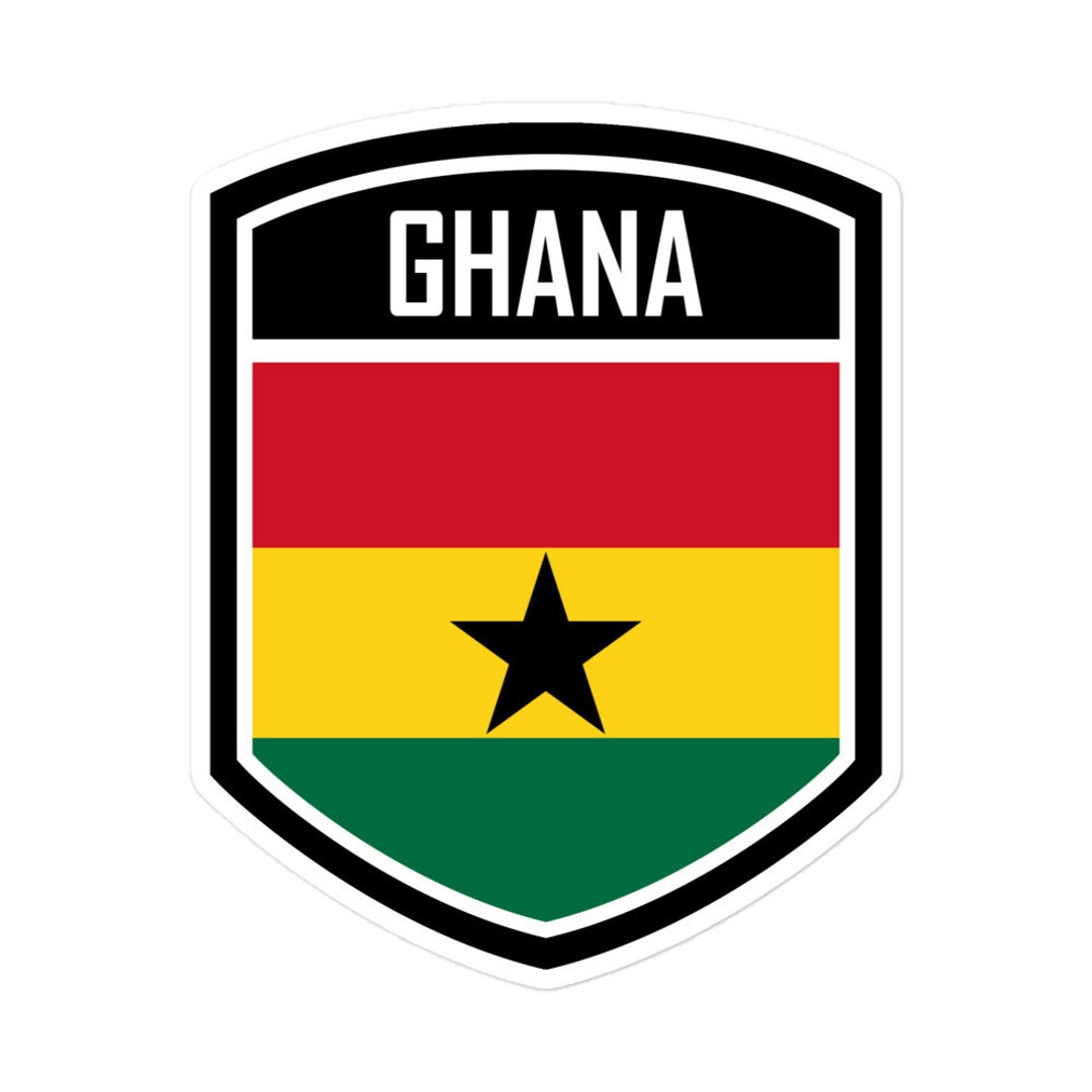 Ghana Flag Emblem Stickers Show Your Ghanaian Pride With Style