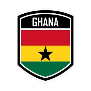Ghana Flag Emblem Stickers - Show Your Ghanaian Pride with Style