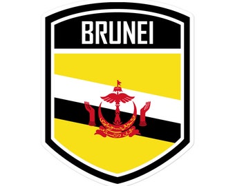 Brunei Flag Emblem Stickers