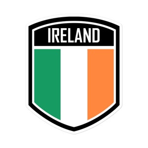 Mostre seu orgulho irlandês com adesivos com o emblema da bandeira da Irlanda: adicione um toque da Irlanda aos seus pertences