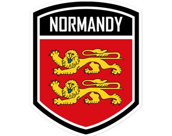 Normandy France Flag Emblem Stickers | Show Your Love for Normandy