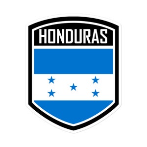 Honduras Flag Emblem Vinyl Stickers - Durable and High-Quality