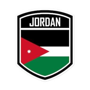 Jordan Flag Emblem Stickers