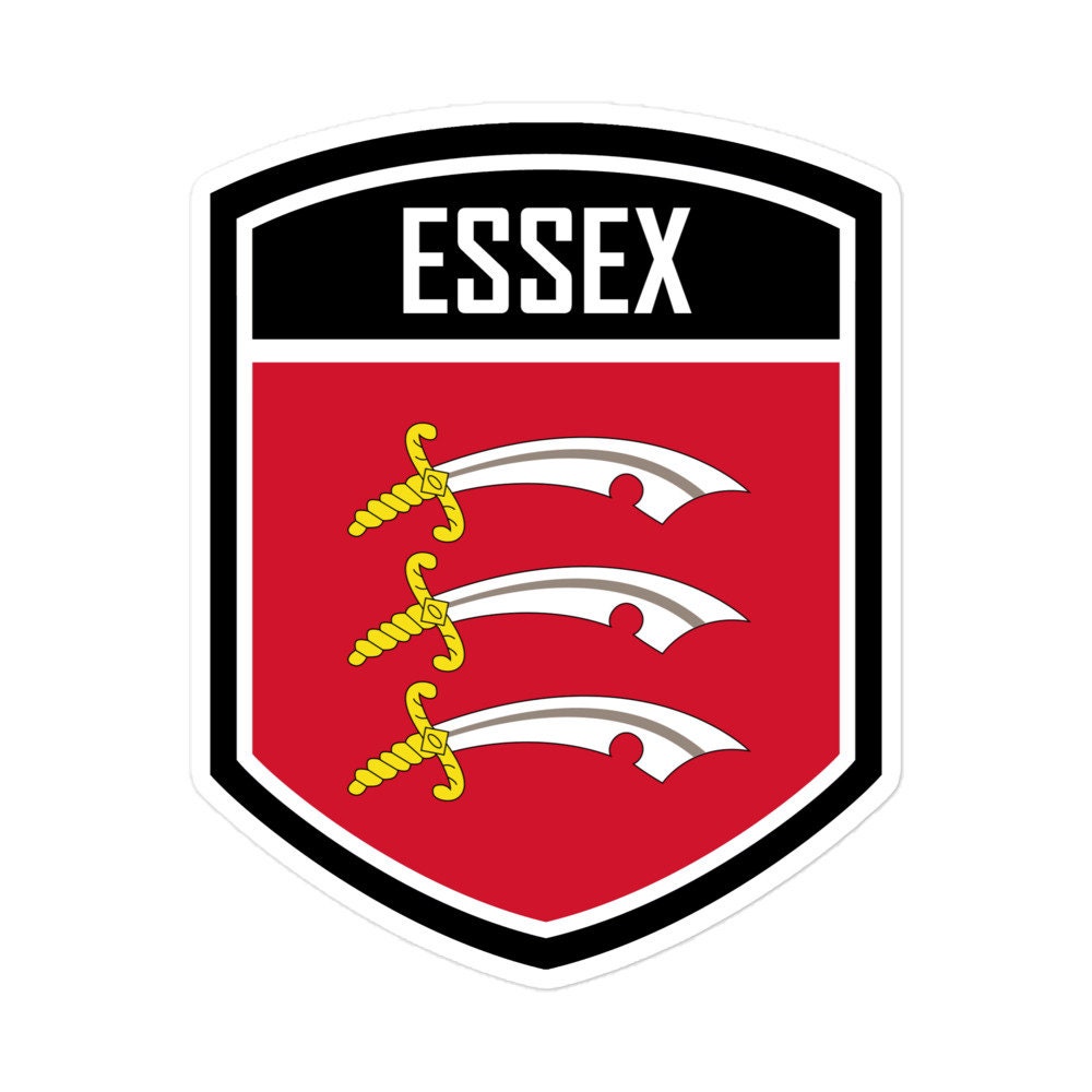 ESSEX County Flagge England Aufkleber – 10,2 Cm Vinyl Bumper Sticker, Wetterfest, Laminiert, Inkl. 2 Bonus-Aufkleber