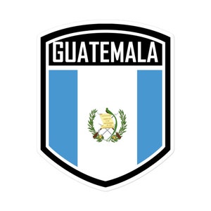 Guatemala Flag Emblem Stickers - Show Your Guatemalan Pride with Style!